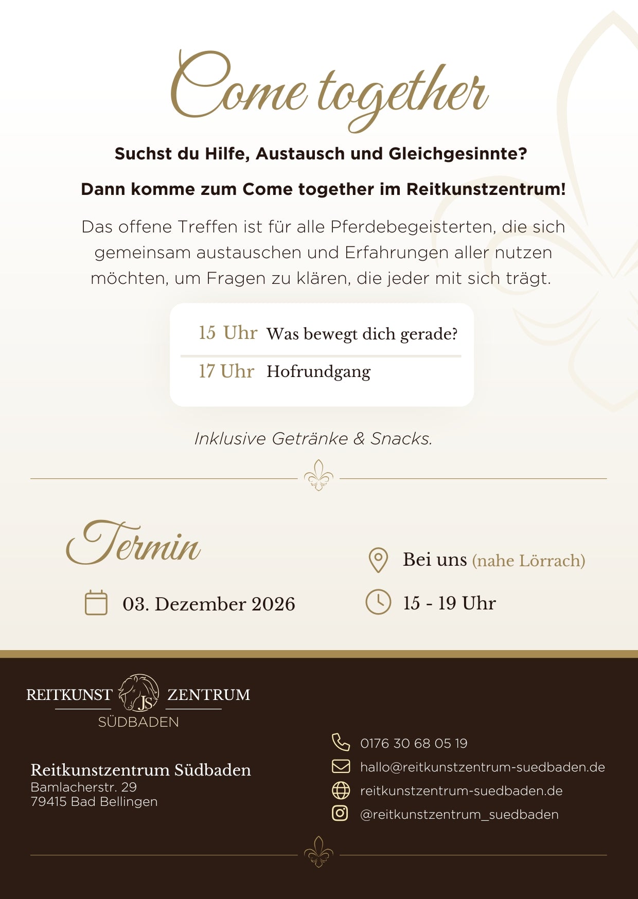 Teilnehmerplatz Come together